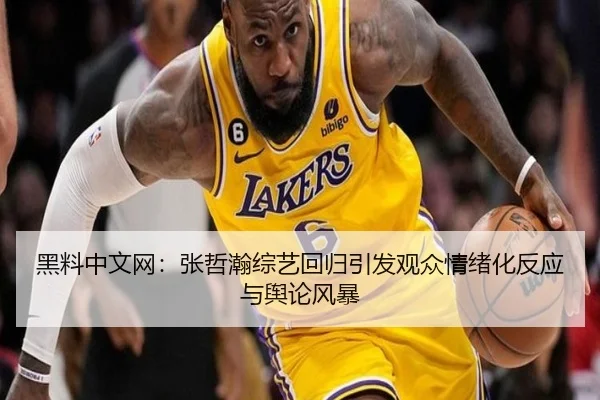 黑料中文网：张哲瀚综艺回归引发观众情绪化反应与舆论风暴